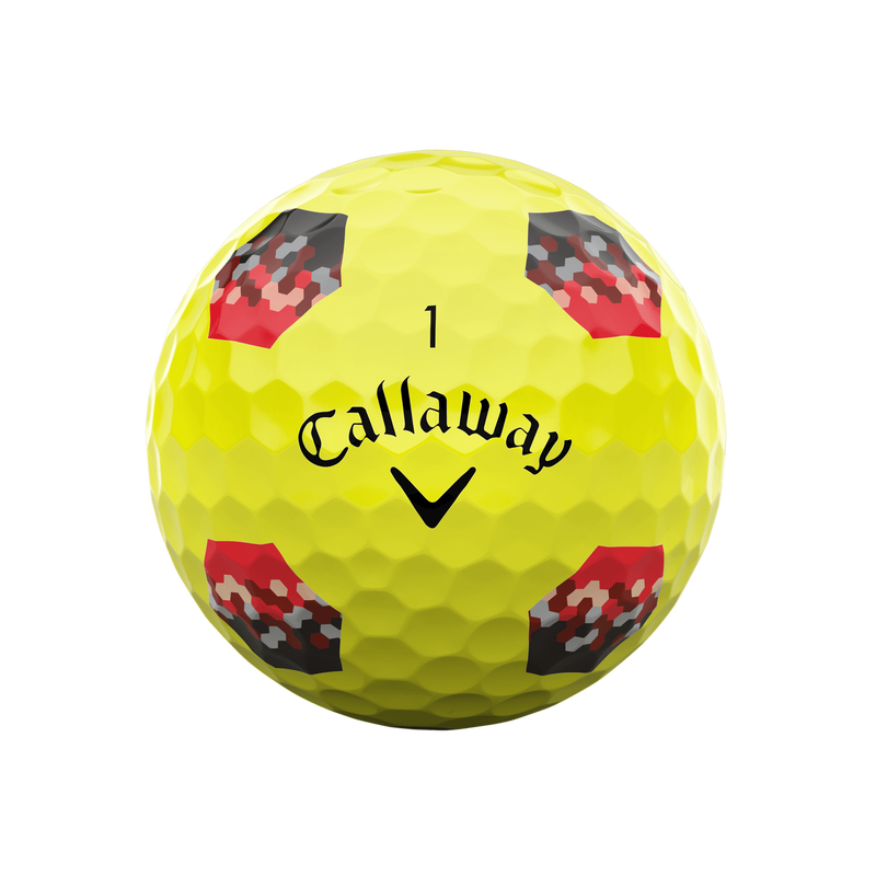 Balles de Golf Chrome Tour X TruTrack Jaunes - View 3