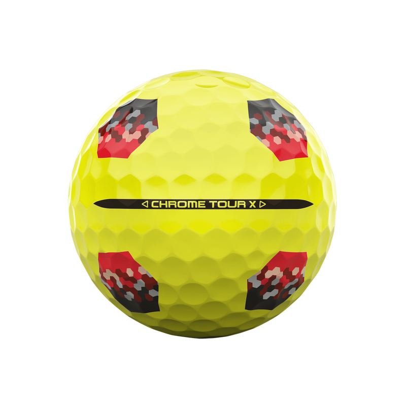 Balles de Golf Chrome Tour X TruTrack Jaunes - View 4