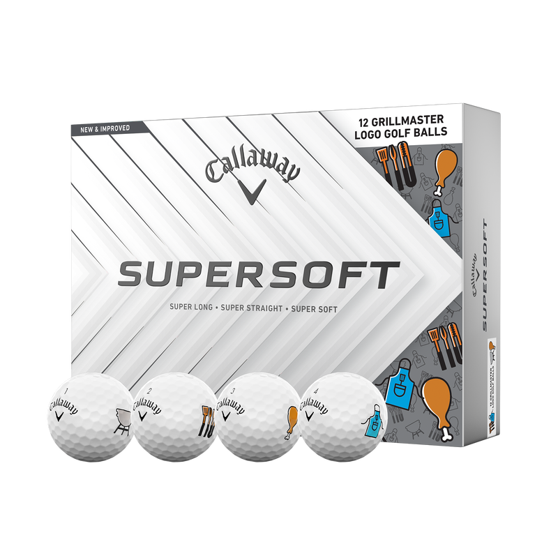 Balles de golf Grillmaster Supersoft pour la f&ecirc;te des p&egrave;res - View 1