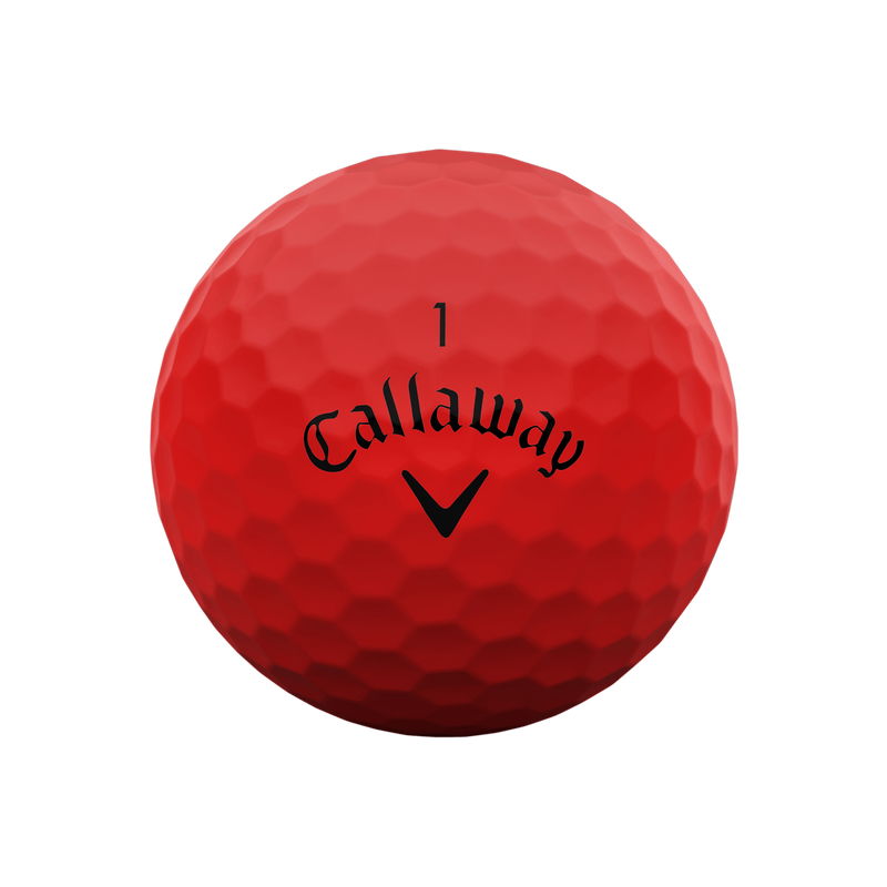 Balles de golf rouges mates Supersoft - View 3
