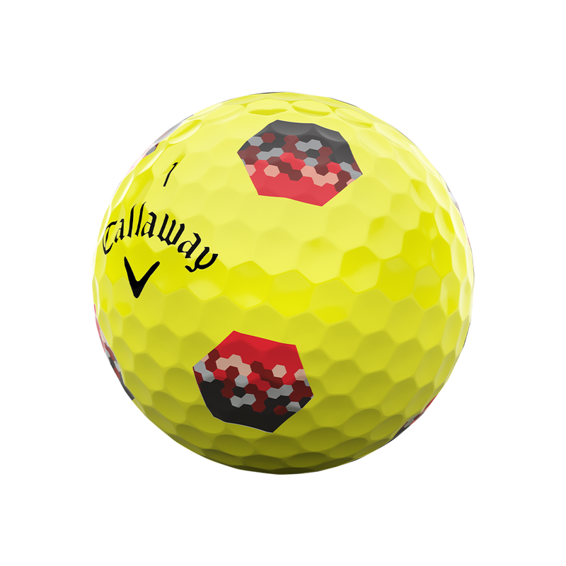 Chrome Tour TruTrack Yellow Golf Balls - View 3