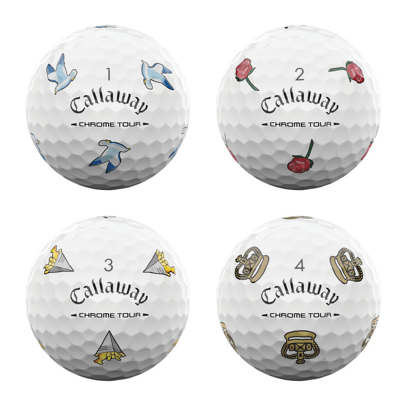 Chrome Tour Major Series: July Major Golf Balls - View 3
