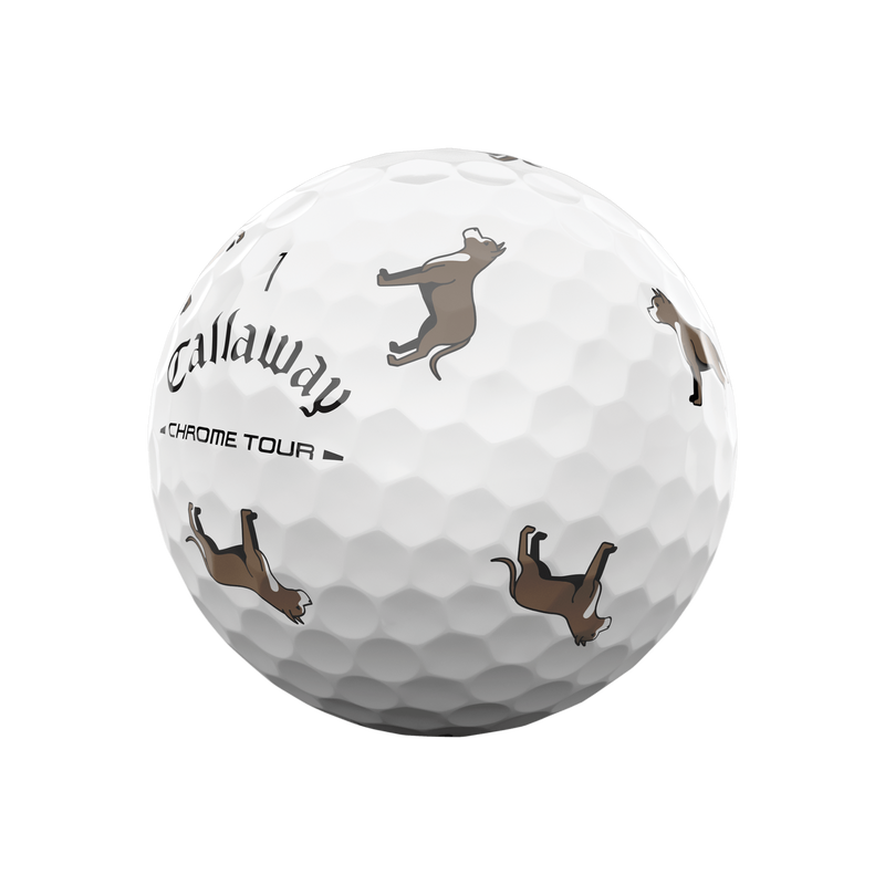 Chrome Tour Pit Bull Dog Golf Balls - View 4
