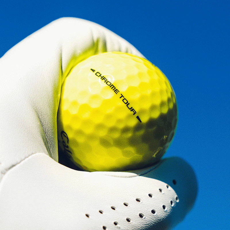 Chrome Tour Yellow Golf Balls - View 2