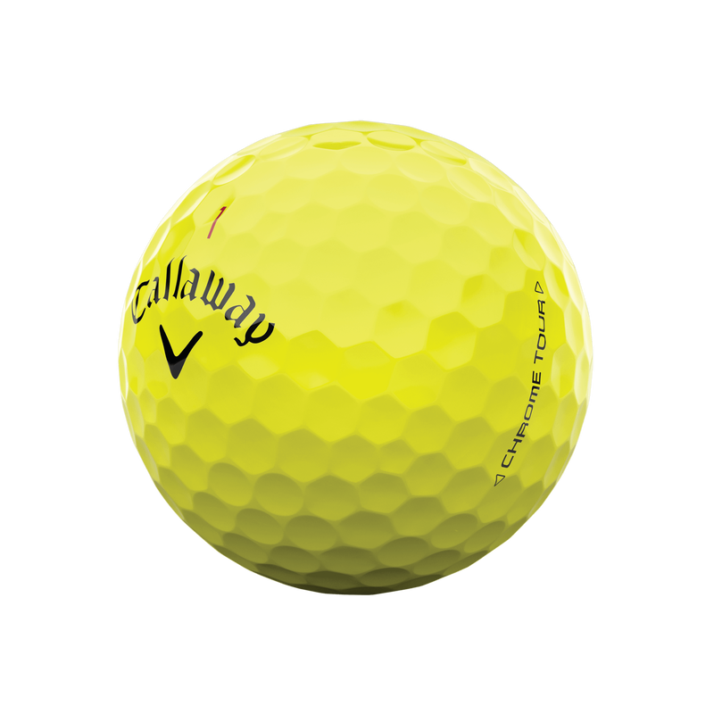 Balles de golf jaunes Chrome Tour - View 2