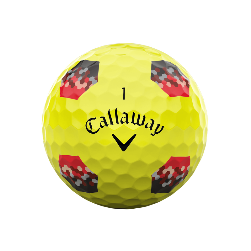 Balles de Golf Chrome Tour X TruTrack Jaunes - View 3