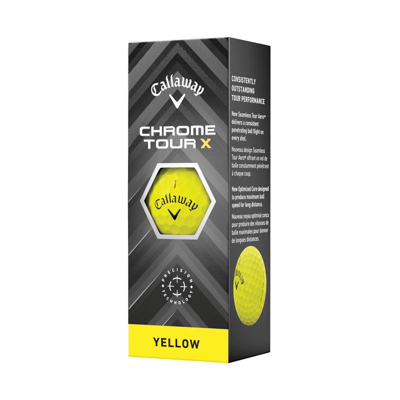 Balles de golf Chrome Tour X Yellow - View 4