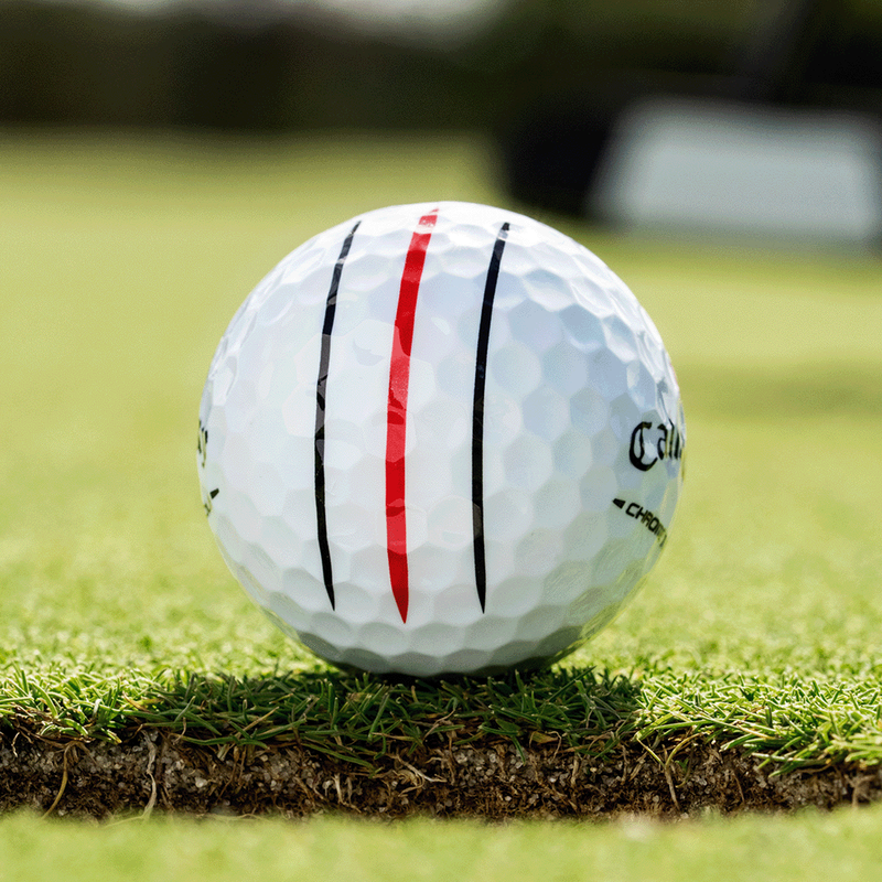 Chrome Tour Black and Red Triple Track Golf Balls - View 2