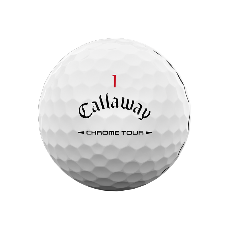 Chrome Tour Black and Red Triple Track Golf Balls - View 4
