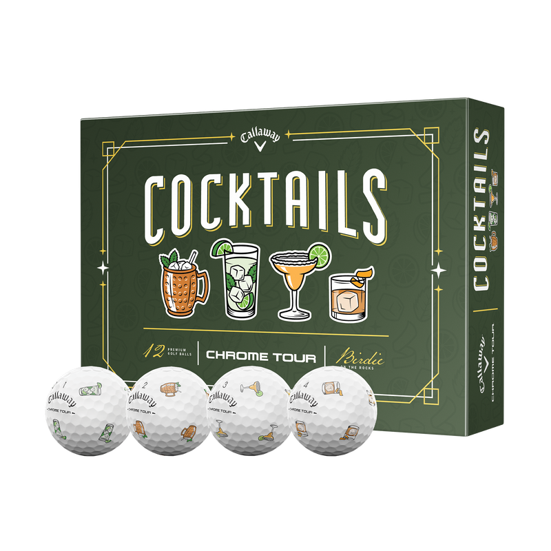 Chrome Tour Cocktails Golf Balls - View 1
