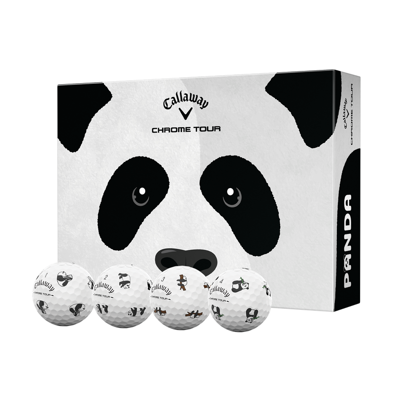 Chrome Tour Panda Golf Balls - View 1