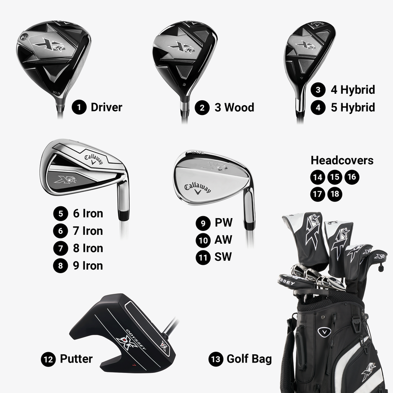 Men's XR 13-Piece Long Length Complete Set - View 4