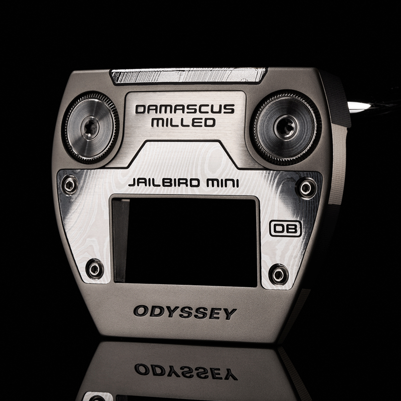 Damascus Milled Jailbird Mini Double Bend Putter - View 1