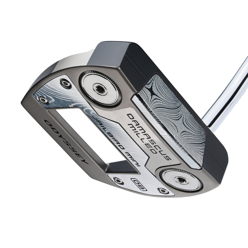 Damascus Milled Jailbird Mini Double Bend Putter - View 5