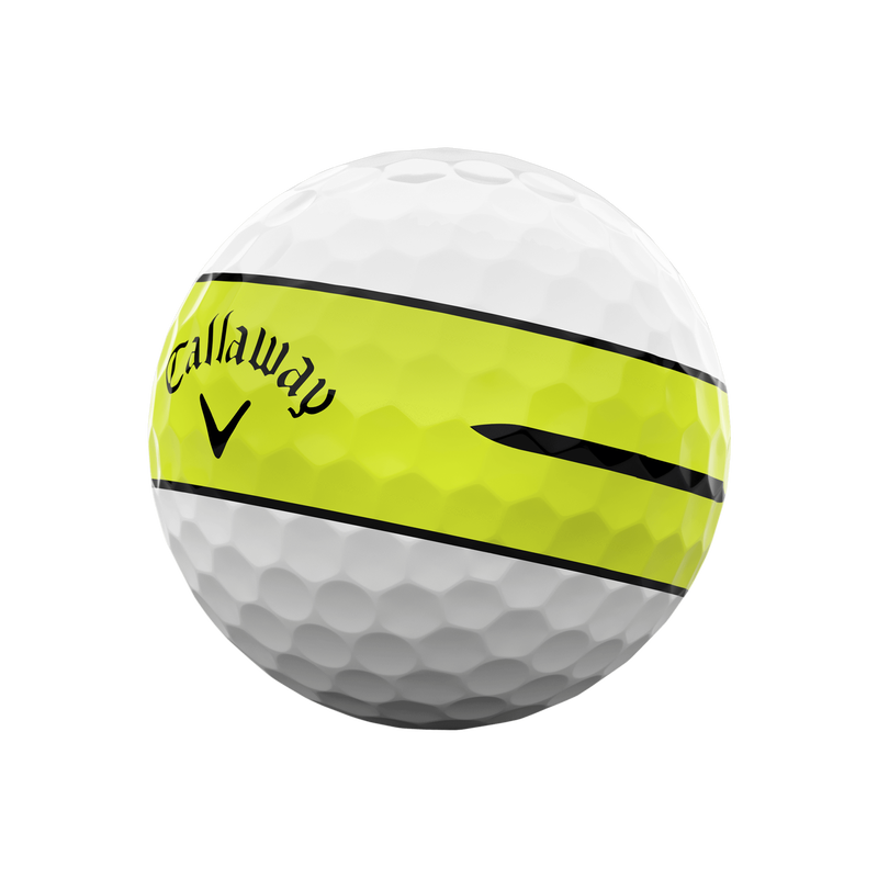 Balles de golf Chrome Soft 360 bande jaune - View 2