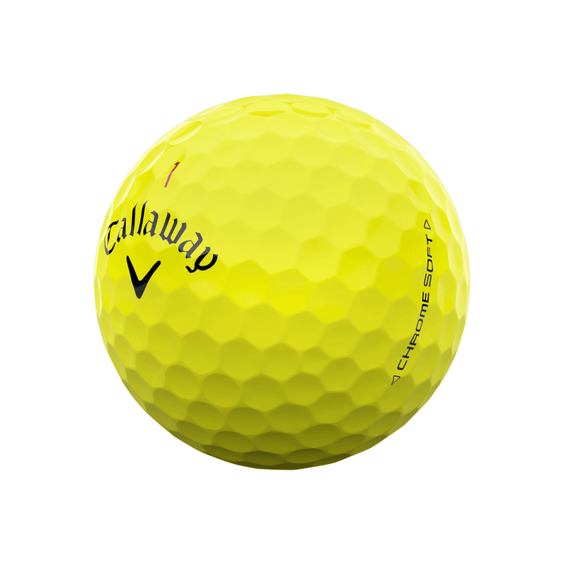 Balles de Golf Chrome Soft Jaunes - View 2