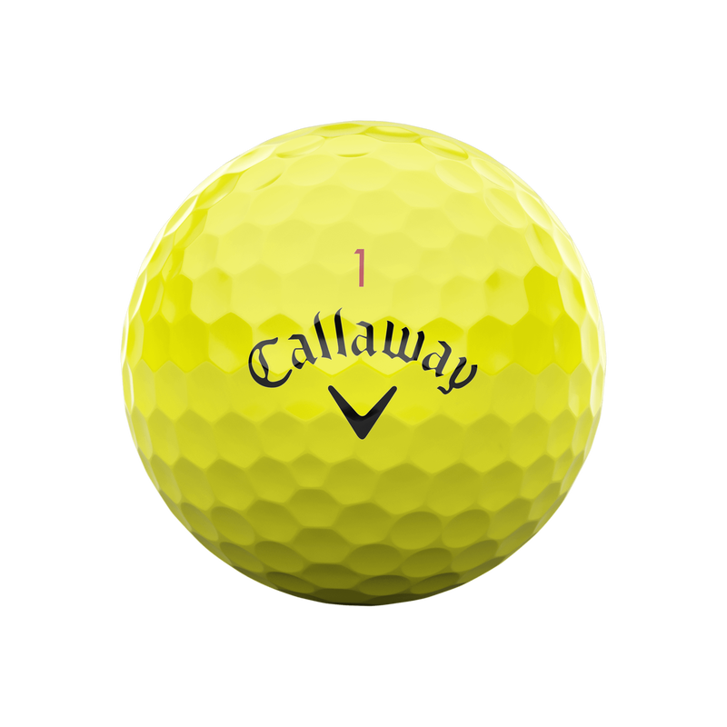 Balles de Golf Chrome Soft Jaunes - View 3